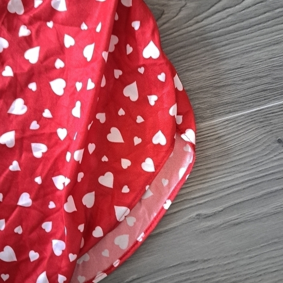 Vtg Petra Fashions Valentines Day Love Hearts nightie slip dress LG USA Pinup - Picture 7 of 8